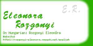 eleonora rozgonyi business card